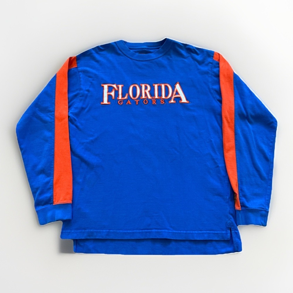 Vintage Florida Gators Sweatshirt Men's M Pro Player Y2K‎ Blue Cotton
